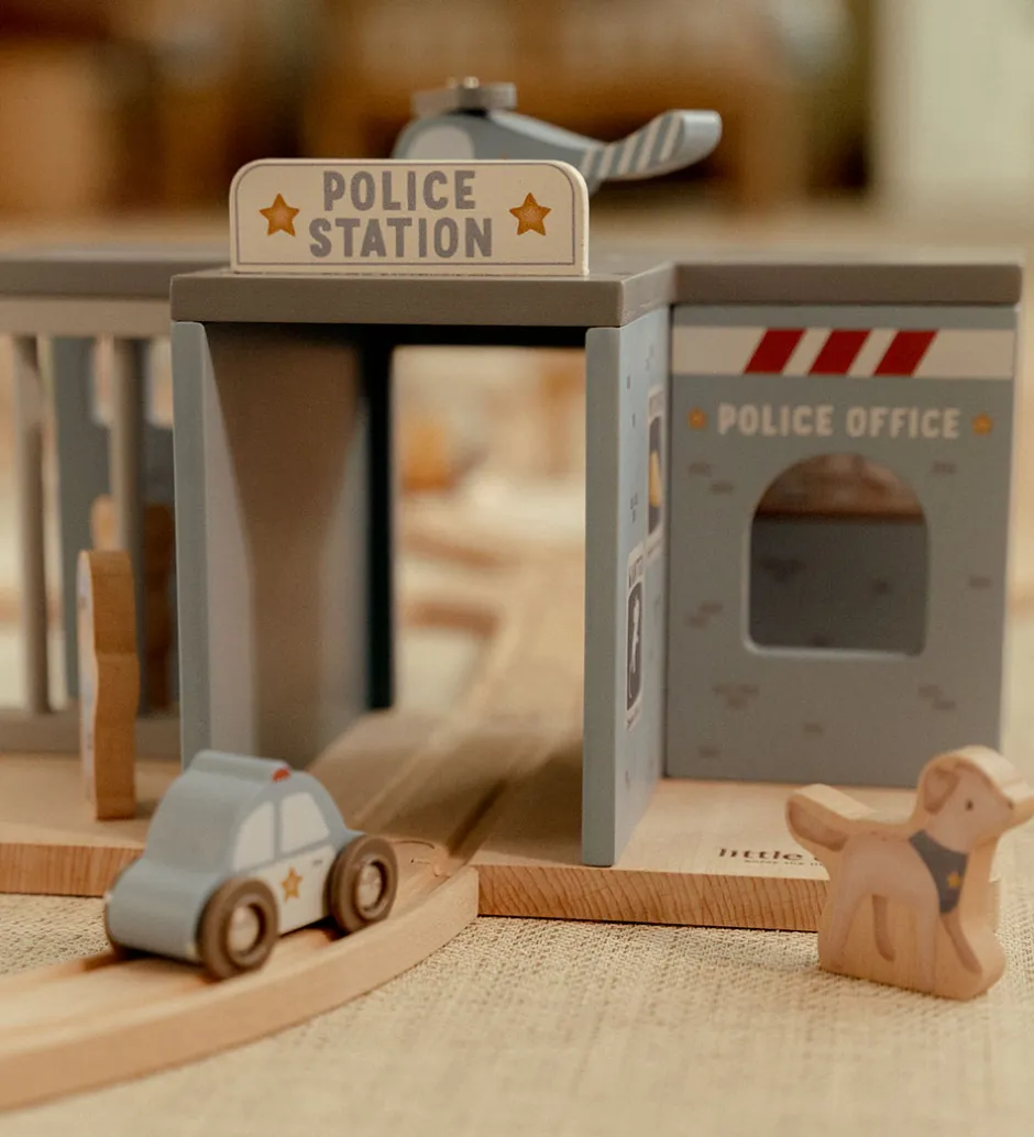 Politistation - Træ - Blå>Little Dutch