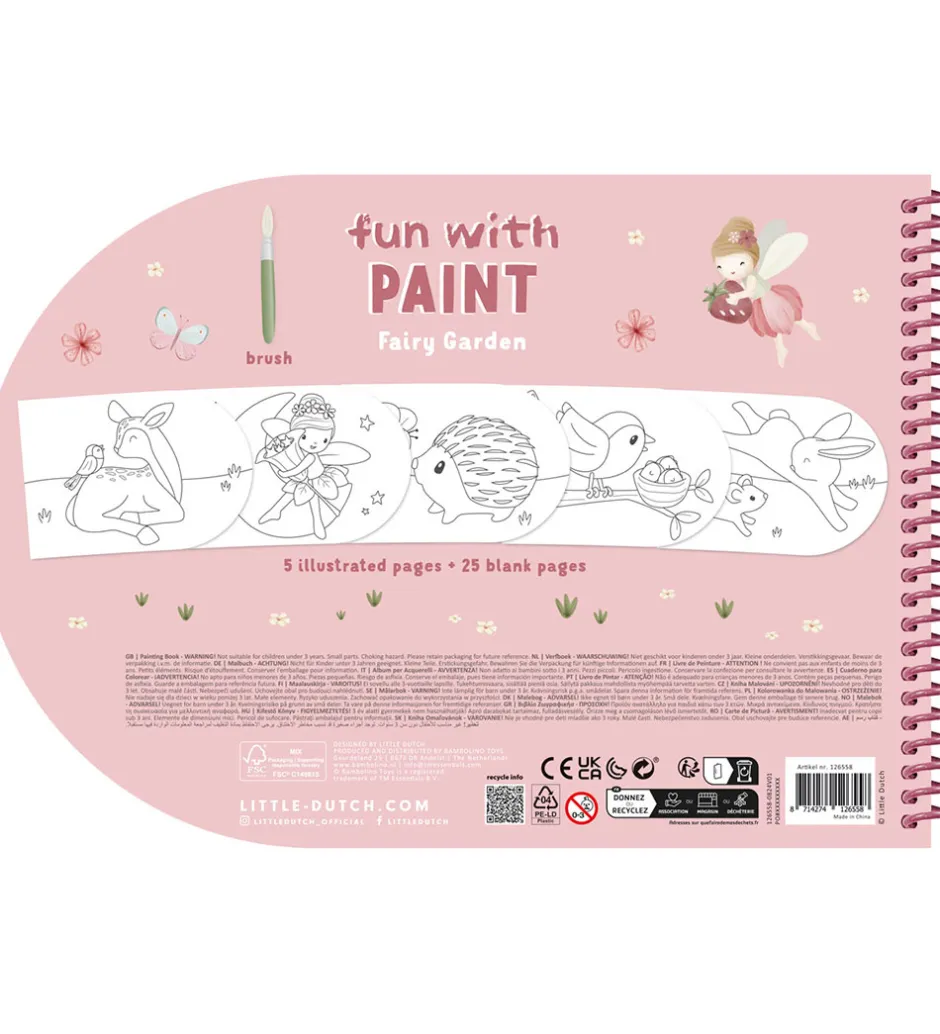 Vandfarve Malebog - Fairy Garden>Little Dutch Discount