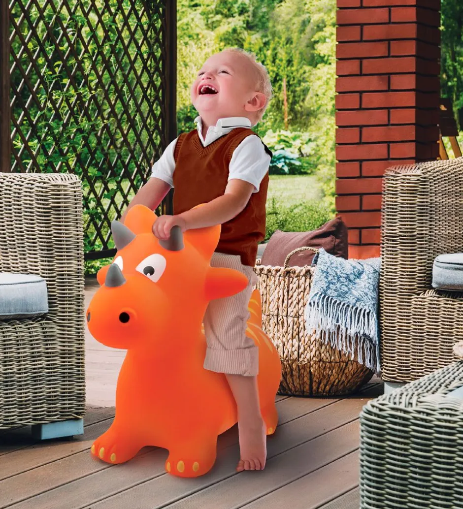 Hoppedyr - Dino - Orange>Ludi Clearance
