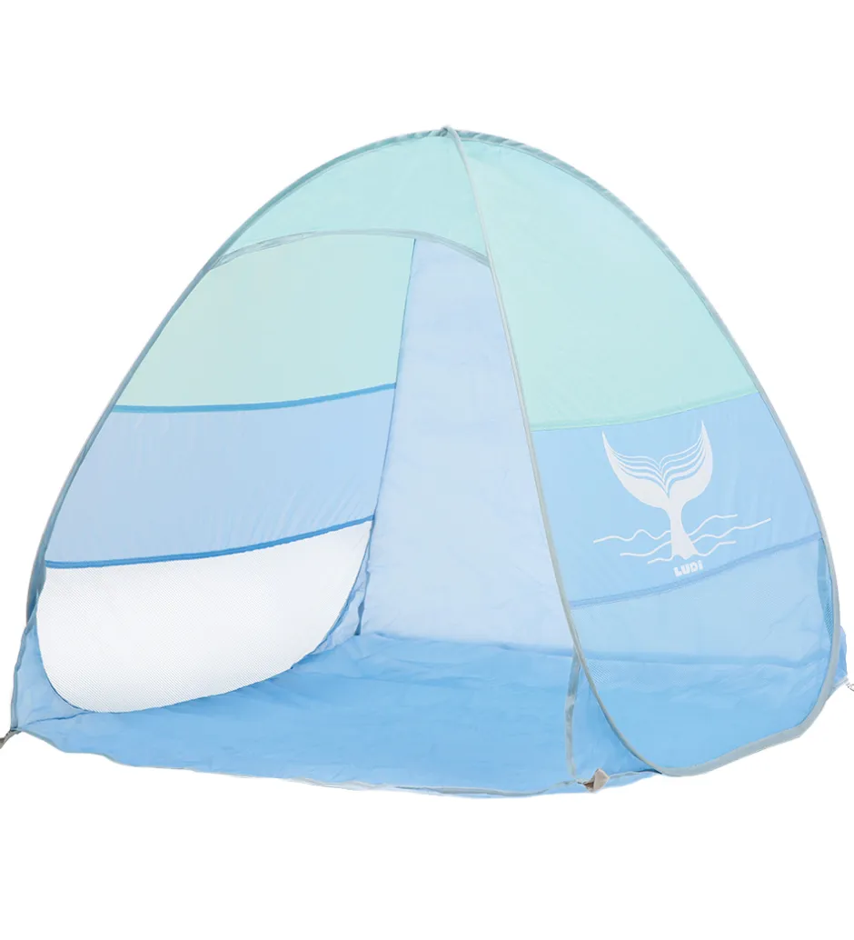 Skyggetelt - UV50 - 100x63 cm - Blå/Mint>Ludi Best