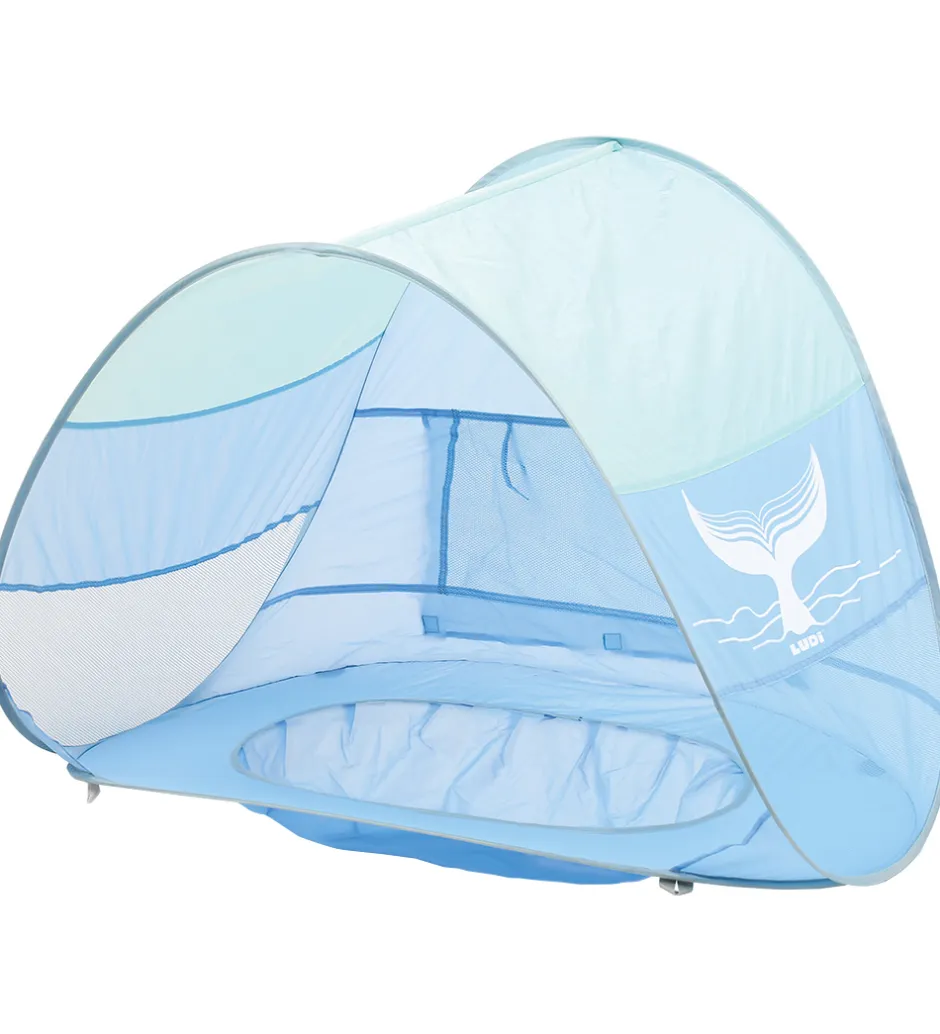 Skyggetelt - UV50 - 115x80 cm - Blå/Mint>Ludi Best