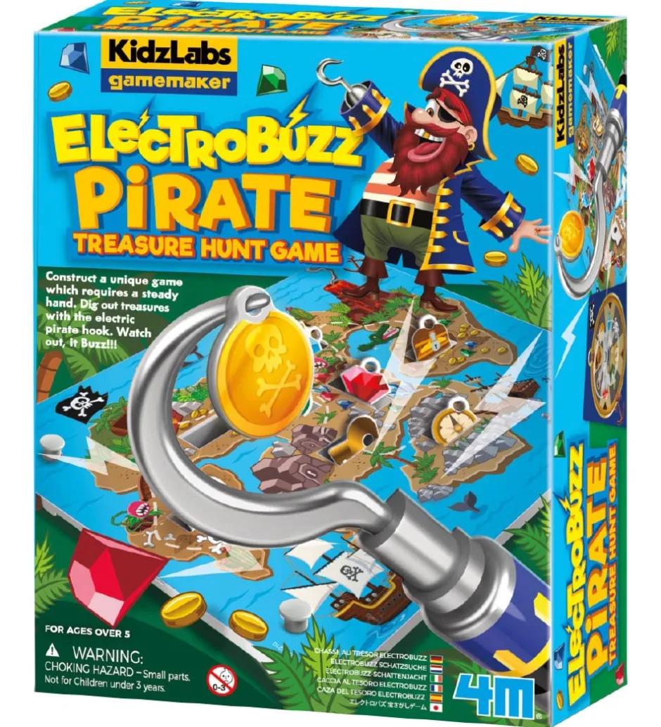- KidzLabs Gamemaker - Elektro Buzz Pirat Spil>4M New