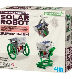 Robot - Green Science - 3-in-1 Mini Solar Robot>4M New