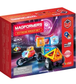 Magnetsæt - 42 stk - Extreme Racer Set>Magformers Clearance