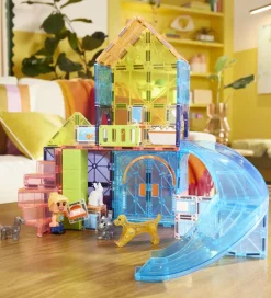 Magna Tiles Magnetsæt - 50 Dele - Pet Playhouse + MicroMAGS><noscript><img width=