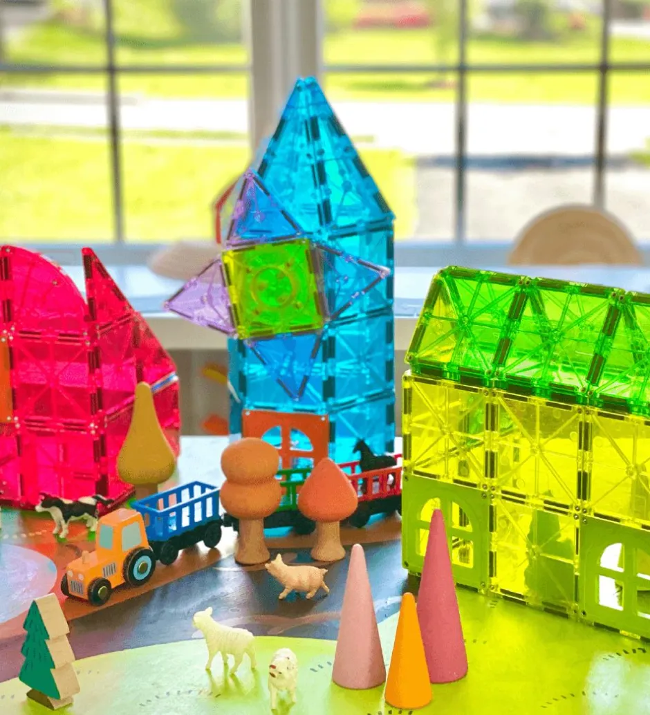 Magnetsæt - 110 Dele - Metropolis>Magna-Tiles Outlet