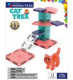 Magnetsæt - 13 Dele - Cat Tree + MicroMAGS>Magna-Tiles Outlet
