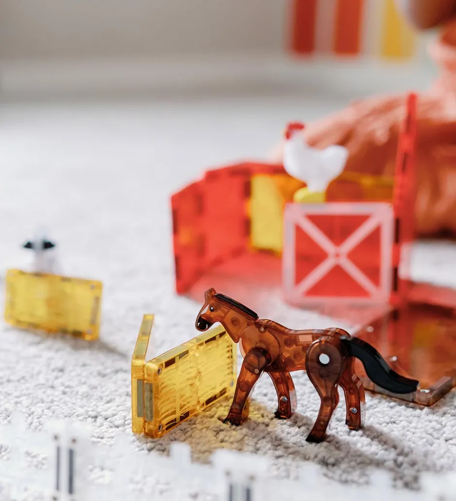 Magnetsæt - 25 Dele - Farm Animals>Magna-Tiles New