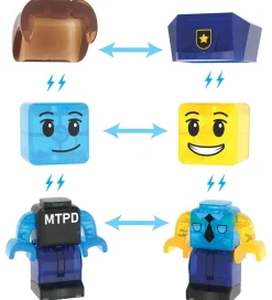 Magnetsæt - 35 Dele - Police Station + MicroMAGS><noscript><img width=