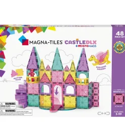 Magnetsæt - 48 Dele - Castle Deluxe + MicroMAGS>Magna-Tiles