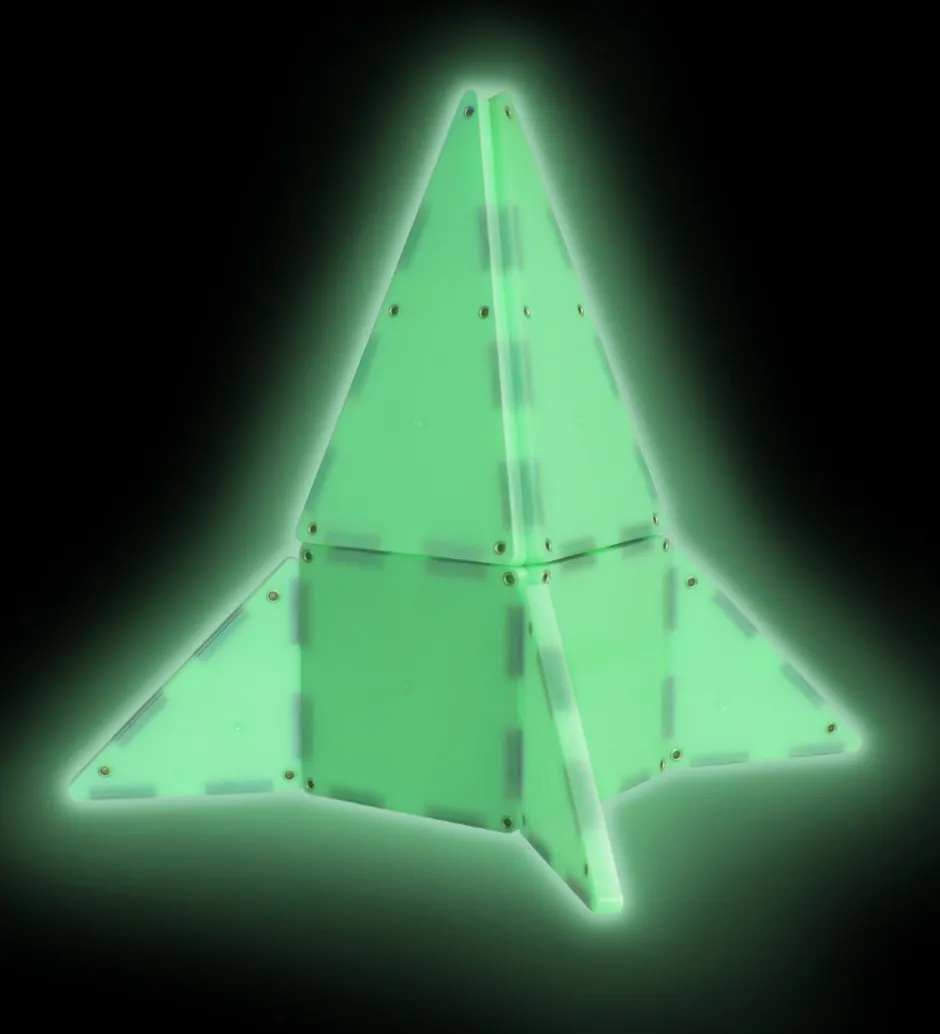 Magnetsæt - 16 Dele - Glow>Magna-Tiles Clearance