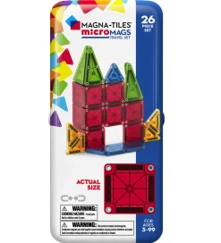 Magnetsæt - 26 Dele - MicroMAGS & Travel Tin Case>Magna-Tiles