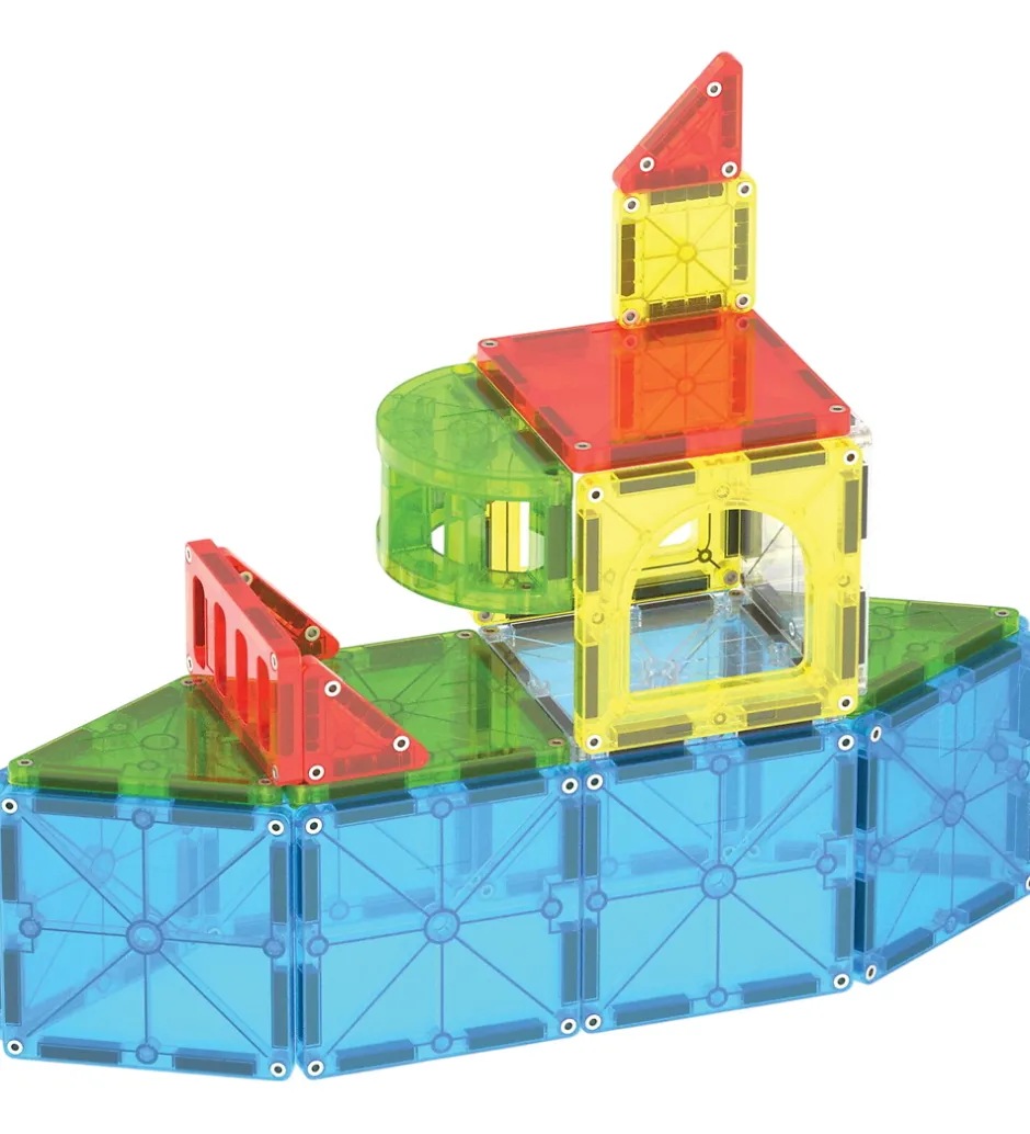 Magnetsæt - 110 Dele - City Center + MicroMAGS>Magna-Tiles Outlet