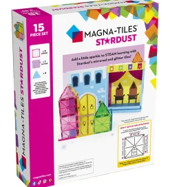 Magnetsæt - 15 Dele - Stardust Glitter & Spejle>Magna-Tiles Sale