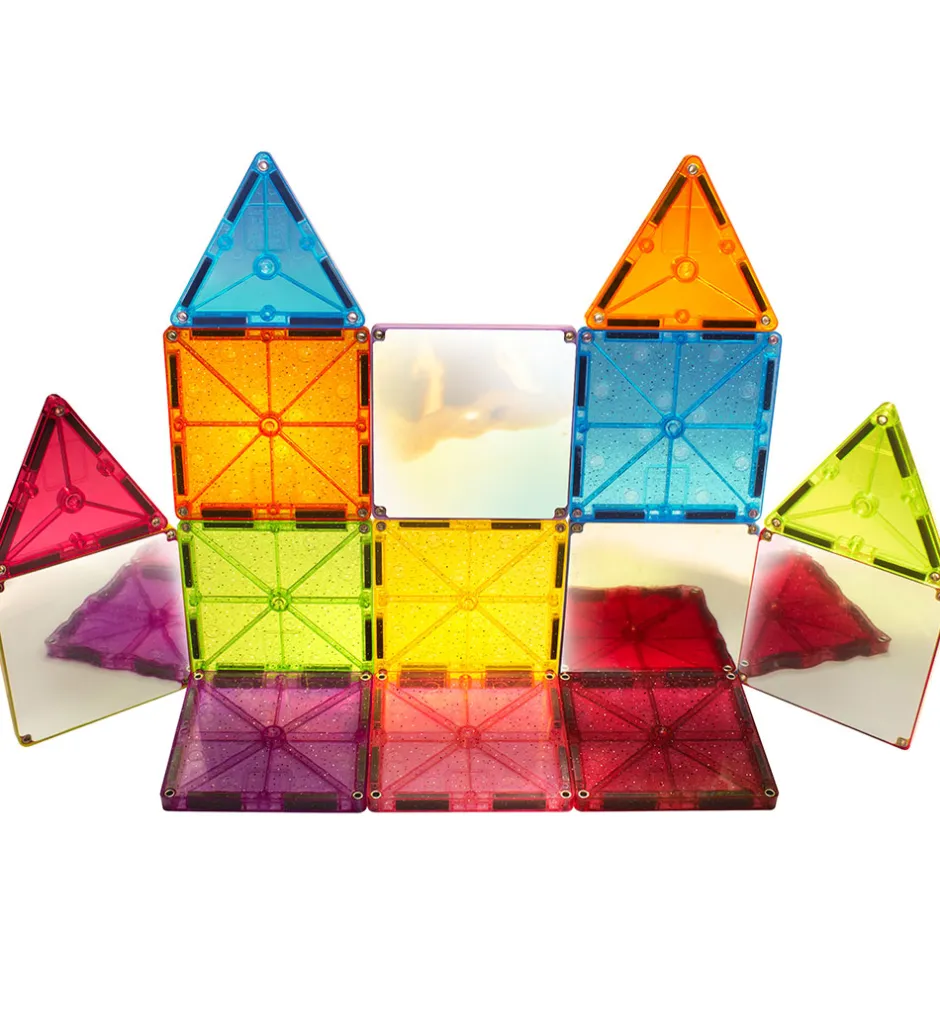 Magnetsæt - 15 Dele - Stardust Glitter & Spejle>Magna-Tiles Sale