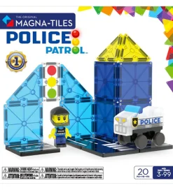 Magnetsæt - 20 Dele - Police Patrol>Magna-Tiles Sale