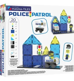 Magnetsæt - 20 Dele - Police Patrol>Magna-Tiles Sale