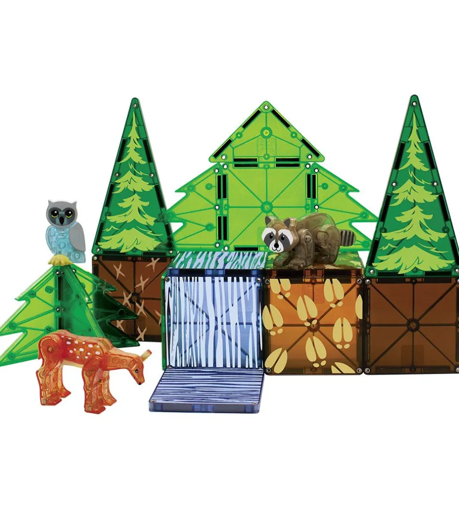 Magnetsæt - 25 Dele - Forest Animals>Magna-Tiles New
