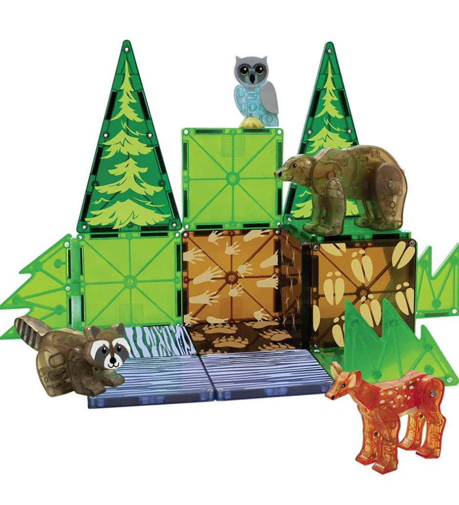 Magnetsæt - 25 Dele - Forest Animals>Magna-Tiles New