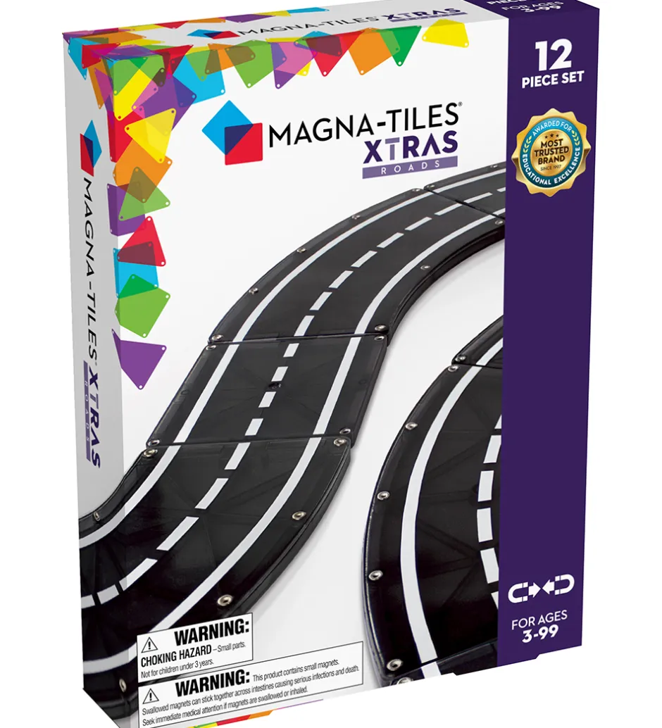 Magnetsæt - XTRAS Roads - 12 Dele>Magna-Tiles Online