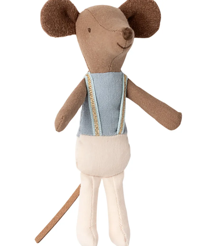 Balletdanser Mus m. Stativ - Romeo - Storebror - Beige>Maileg Best