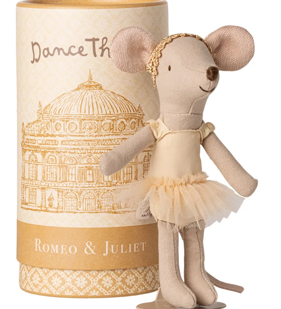 Balletdanser Mus m. Stativ - Julie - Storesøster - Beige>Maileg Online