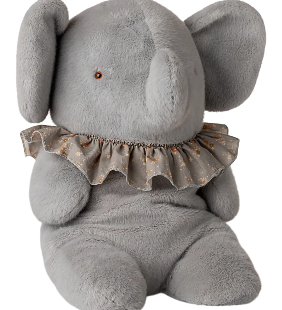 Bamse - Plyselefant- Stor - Blå/Grå>Maileg Sale