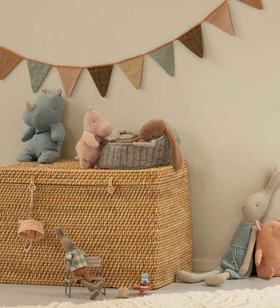 Bamse - Safari Friends - Næsehorn - Medium - Støvet Blå>Maileg Discount
