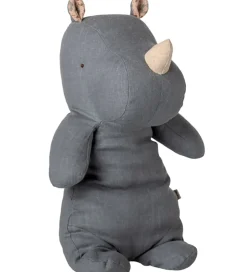 Bamse - Safari Friends - Næsehorn - Medium - Støvet Blå>Maileg