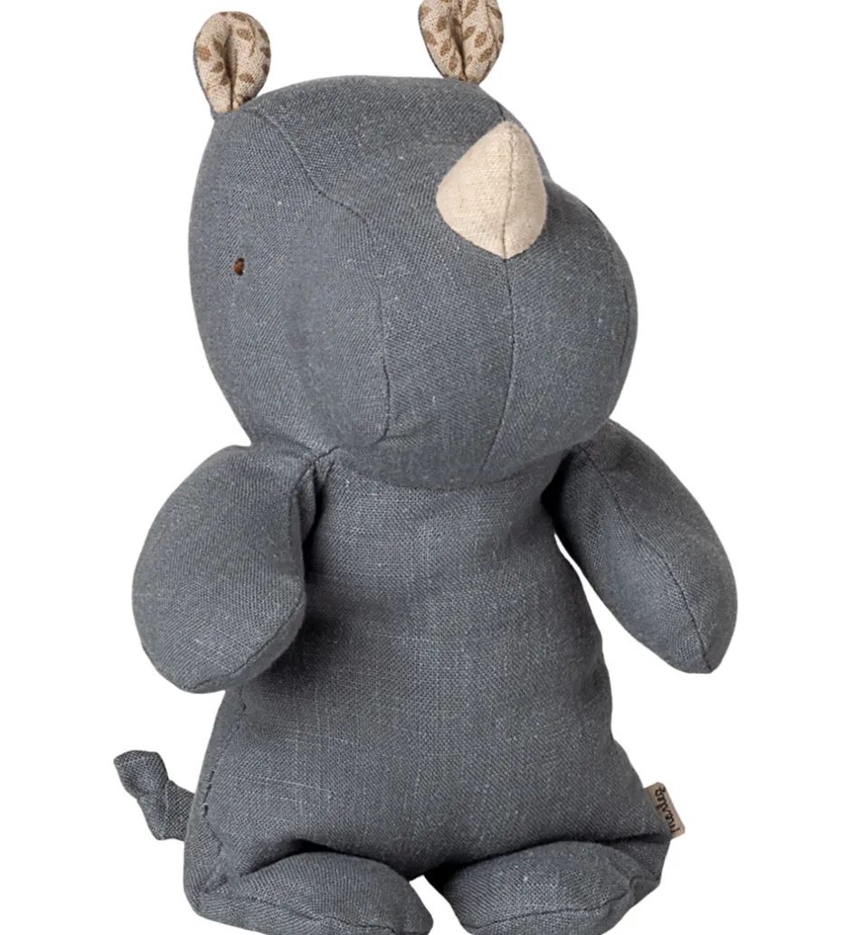 Bamse - Safari Friends - Næsehorn - Lille - Støvet blå>Maileg