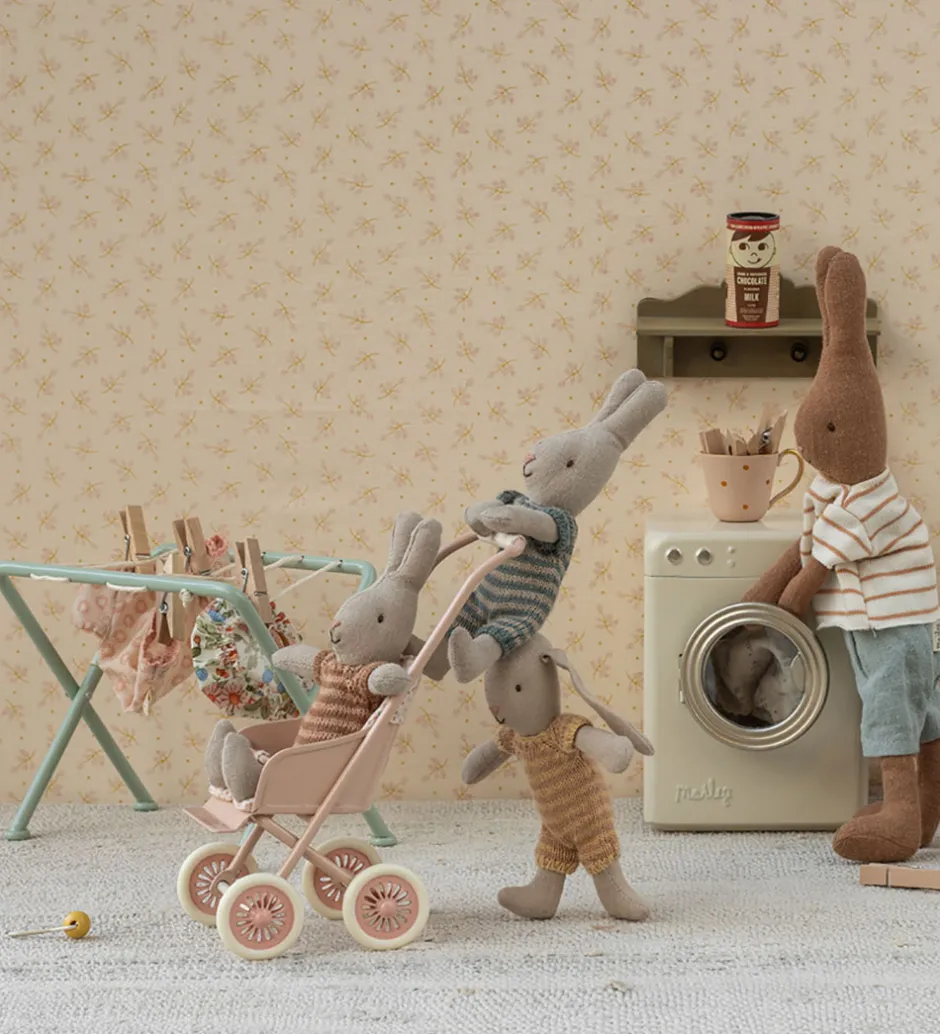 Miniature Klapvogn - Mikro - Pudder>Maileg Sale