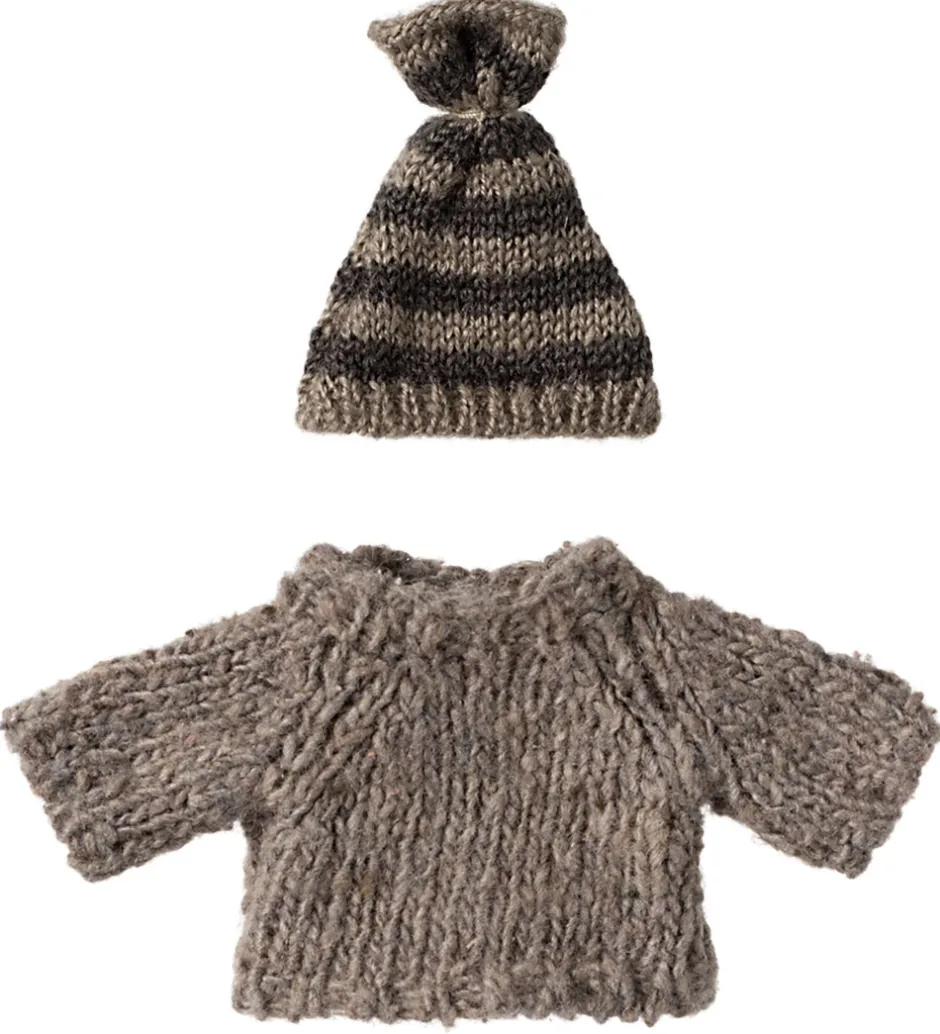 Sweater/Hat - Strik - Mus - Storebror>Maileg Online