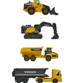 Arbejdsmaskiner - 4-pak - Volvo>Majorette Outlet