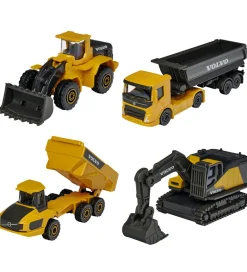 Arbejdsmaskiner - 4-pak - Volvo>Majorette Outlet