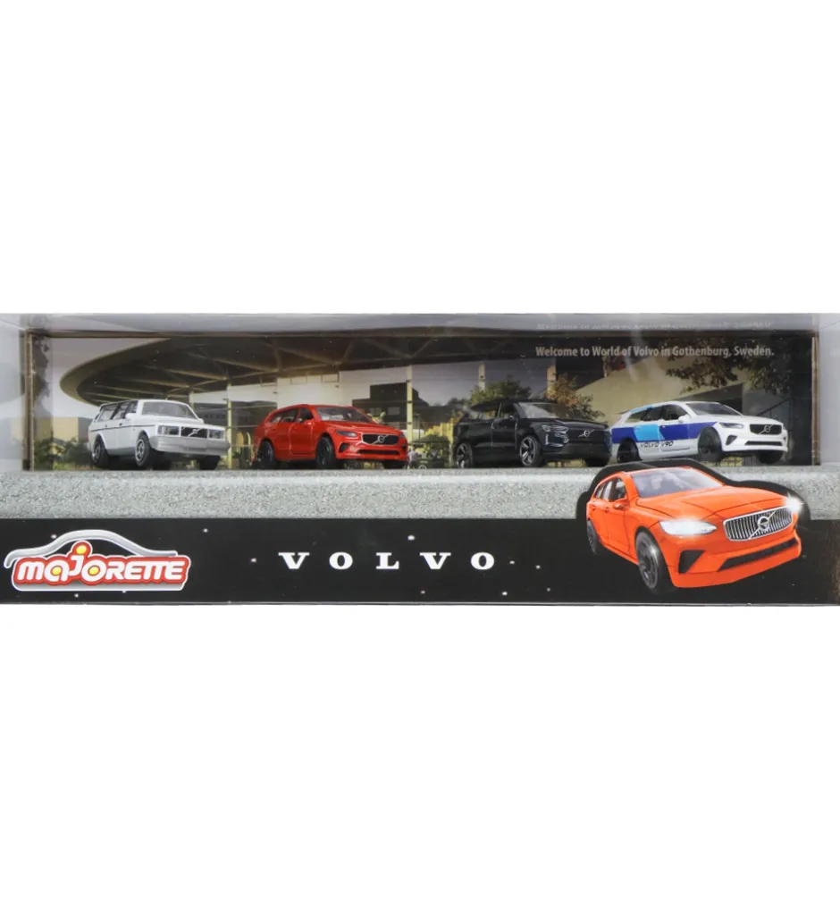 Biler - 4-pak - Volvo>Majorette Hot