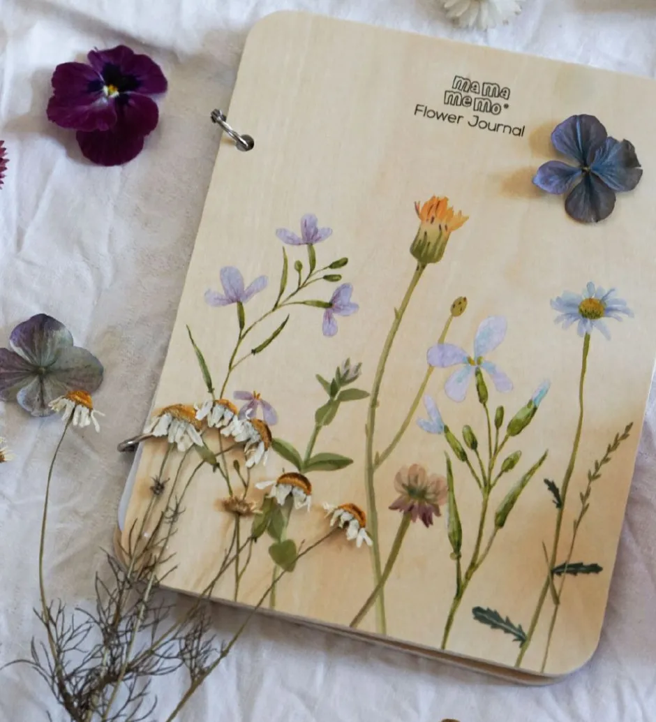 Blomsterjournal m. Blyant - Træ>MaMaMeMo Best