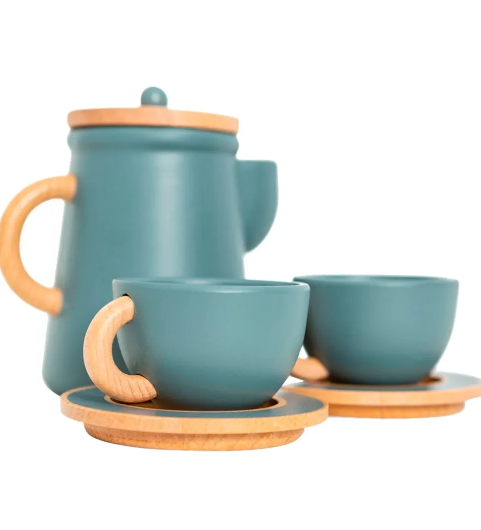 Kaffestel - Træ - Emerald Green>MaMaMeMo Sale
