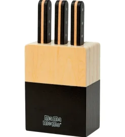 Knivblok m. 3 Knive - Træ>MaMaMeMo Best