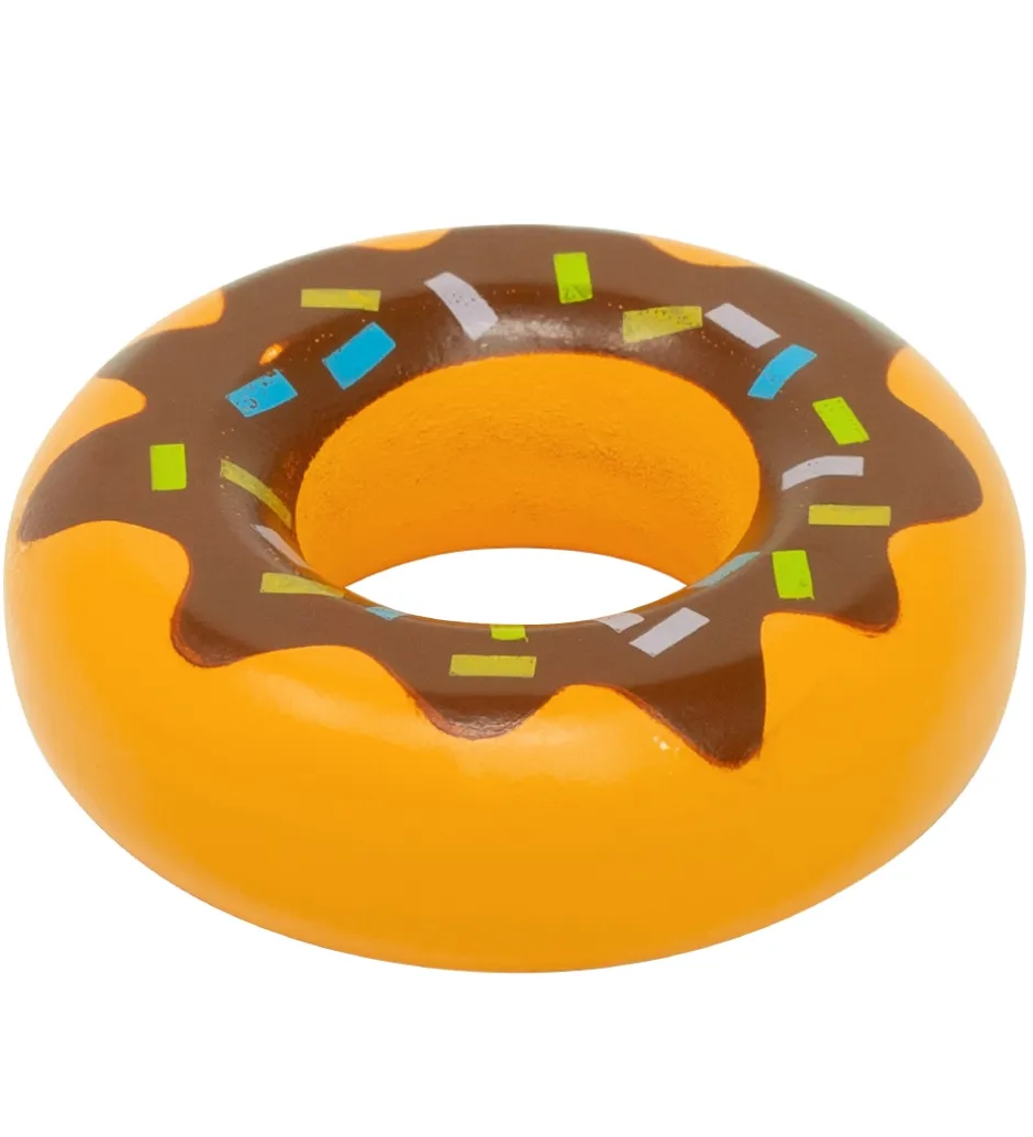 Legemad - Træ - Donut m. Brun Glasur>MaMaMeMo Best