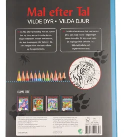 Malebog - Mal efter Tal - Vilde Dyr>Mandalas Best