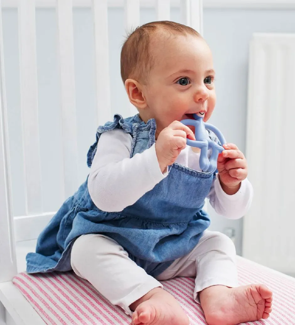 Bidering - Monkey Teething - Light Blue>Matchstick Monkey