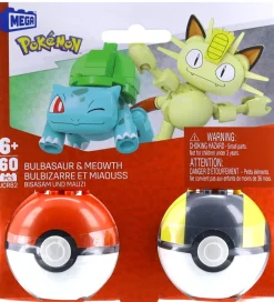 MEGA Pokémon - 60 Dele - Bulbasaur & Meowth>MEGA Bloks Clearance