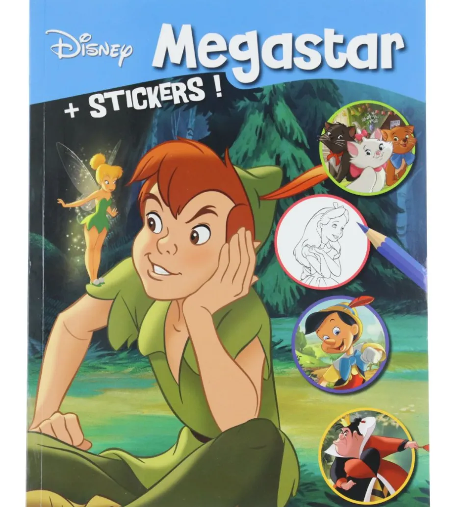 Malebog m. Klistermærker - 208 Sider - Peter Pan>Megastar Discount