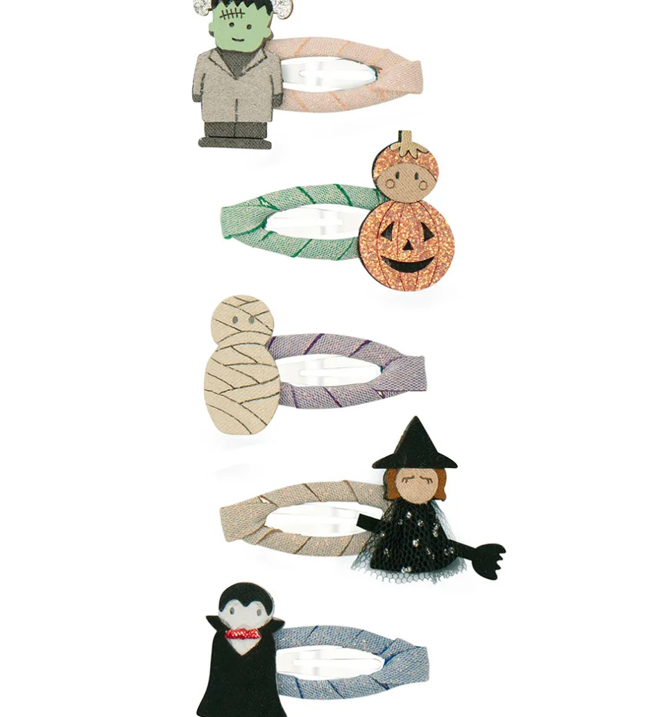 Hårspænder - 5-pak - 4 cm - Mini Monster>Mimi & Lula Sale