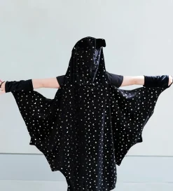 Kappe m. Hætte - Black Bat Halloween><noscript><img width=