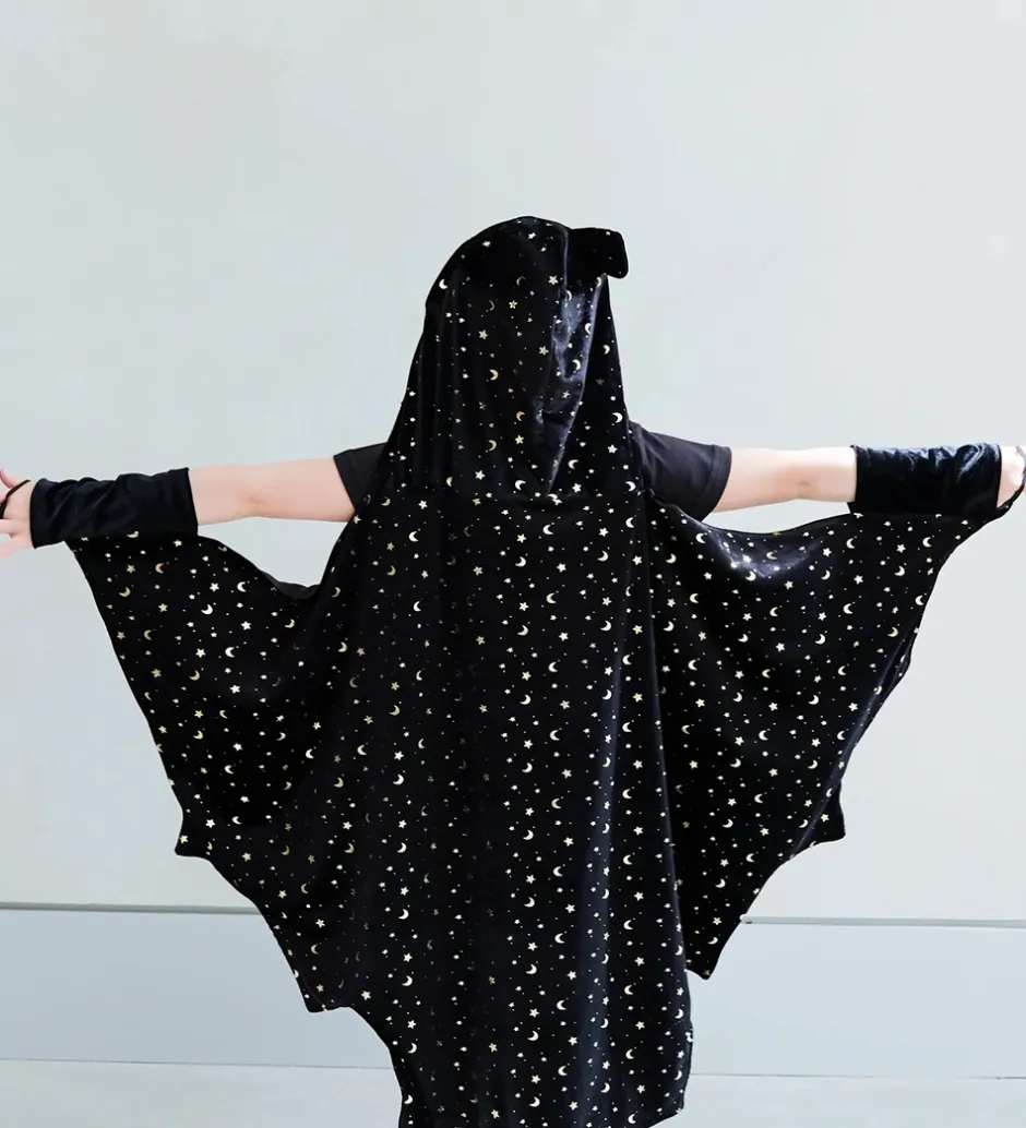 Kappe m. Hætte - Black Bat Halloween>Mimi & Lula Discount
