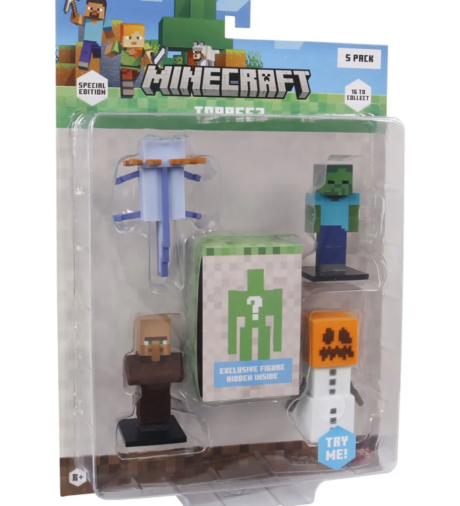 Legetøjsfigurer - 3D Special Edition - 5-pak>Minecraft New