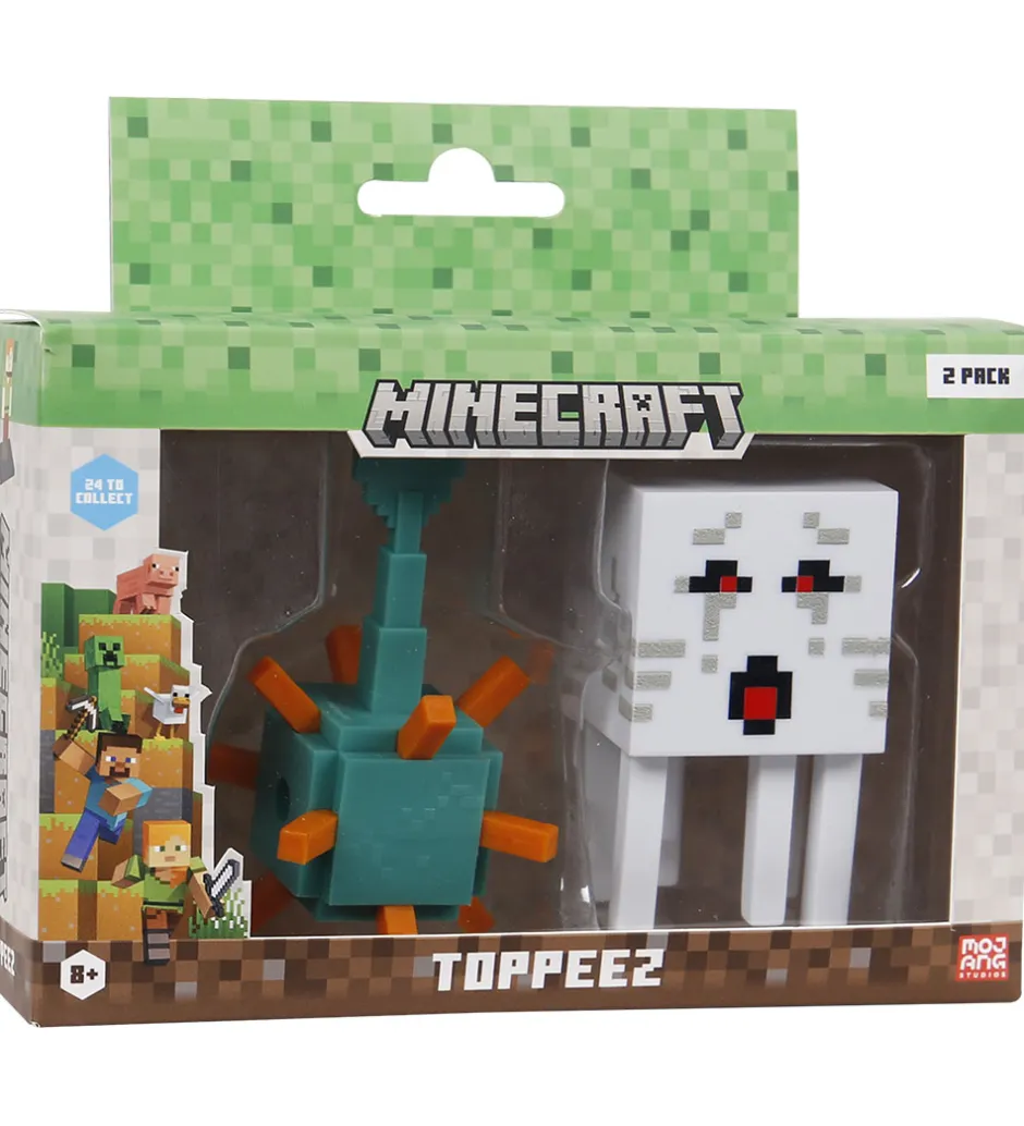 Legetøjsfigurer - 3D - 2-pak - Guardian/Ghast>Minecraft Clearance