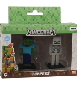 Legetøjsfigurer - 3D - 2-pak - Zombie/Skeleton>Minecraft Outlet