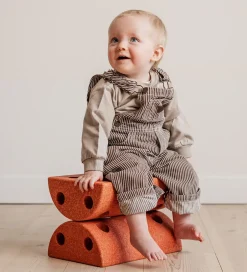 Børneskammel - 4 Dele - Burnt Orange/Dusty Green><noscript><img width=